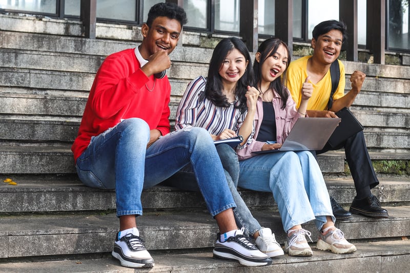 Bangladeshi students on university steps — Cyprus student visa 2026